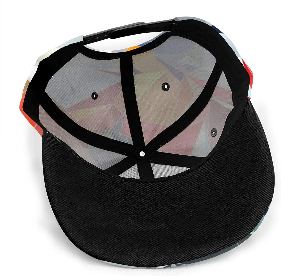 Baseball Cap Men Women - Adjustable 3D Printed Snapback Flat Bill Hip Hop Hat