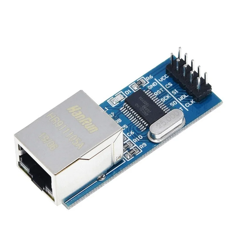 Mini bouclier Ethernet ENC28J60, 1 pièce, pour interface Nano SPI, module réseau LAN, Ethernet