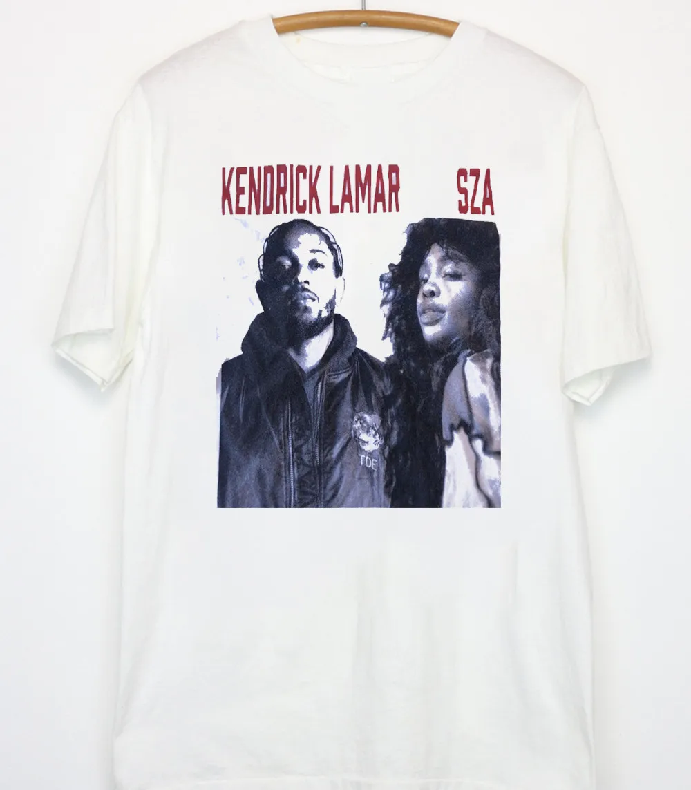 

Kendrick Lamar SZA белая футболка с коротким рукавом Все размеры S-5Xl 2F490