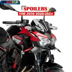New Motorcycle Front Spoiler Fairing Winglet Aerodynamic Wing Cover Trim For Kawasaki Z650 Z 650 z650 2021 2022 2023 2024