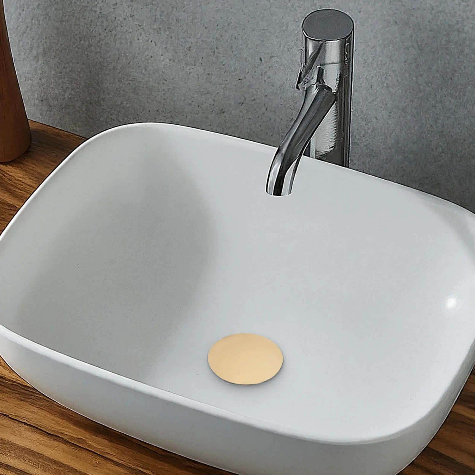 

Gray Sink Stopper Sink Stopper Zinc Alloy lid Not Easily Deformed Stainless Steel screws For 12-49mm Hole Diameter