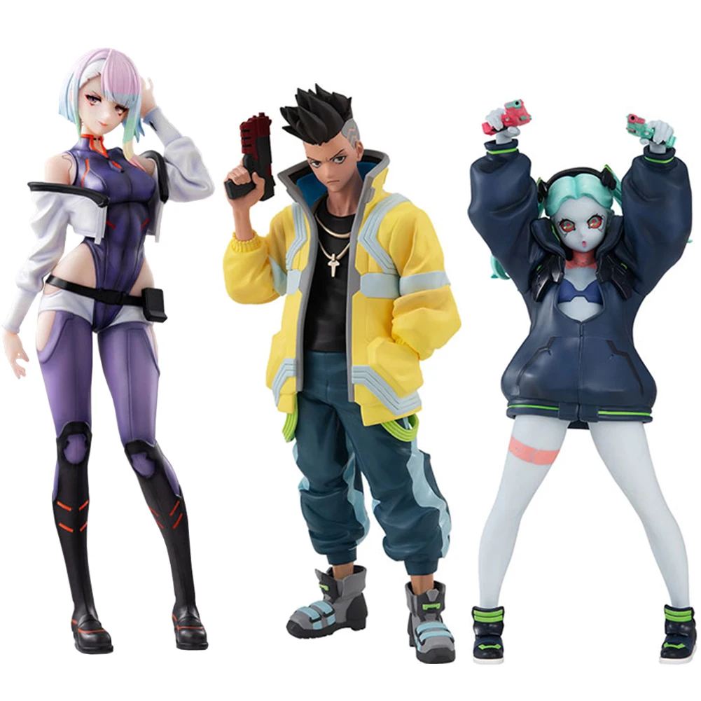 2077 figure David Martinez figure lucy action figure Rebecca figure PVC model statue orament beautiful girl 22CM collection gift