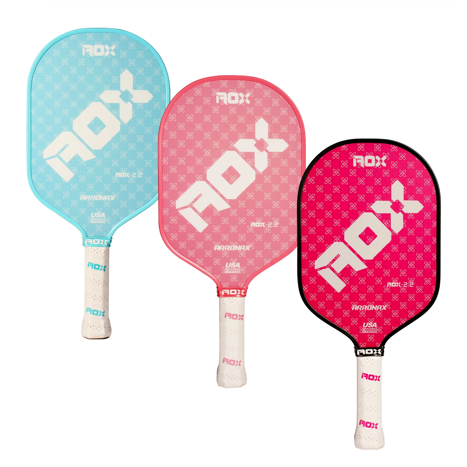 ARRONAX Cold Press Pickleball Paddle Fiberglass Surface 16MM Polymer Honeycomb Core Elongated Handle Comfort Grip