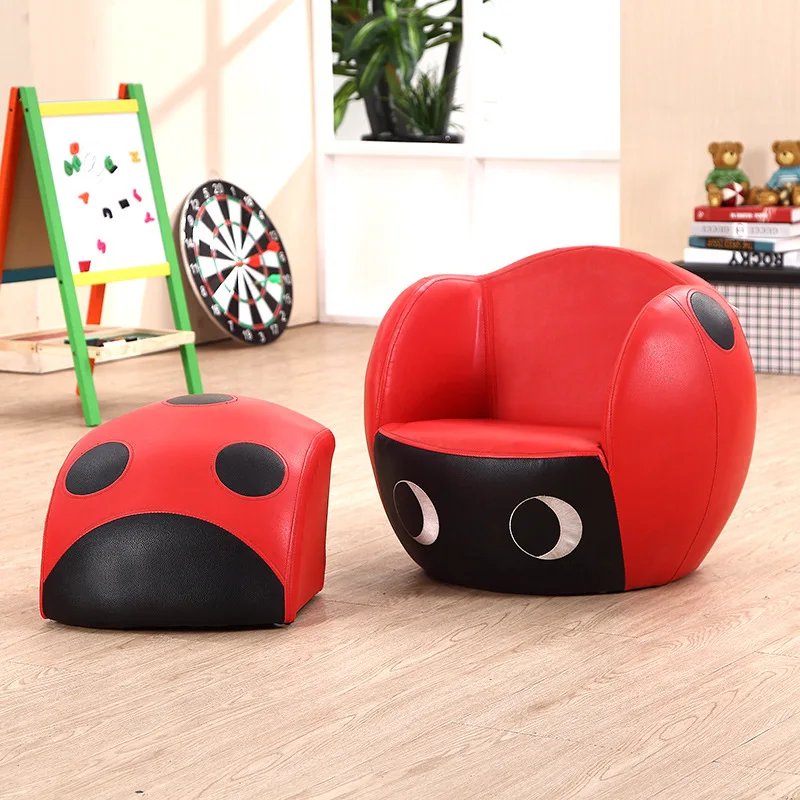 

Small Sofa, Seven Star Ladybug Cartoon Sand Chair, Cute Baby and Children's Sofa