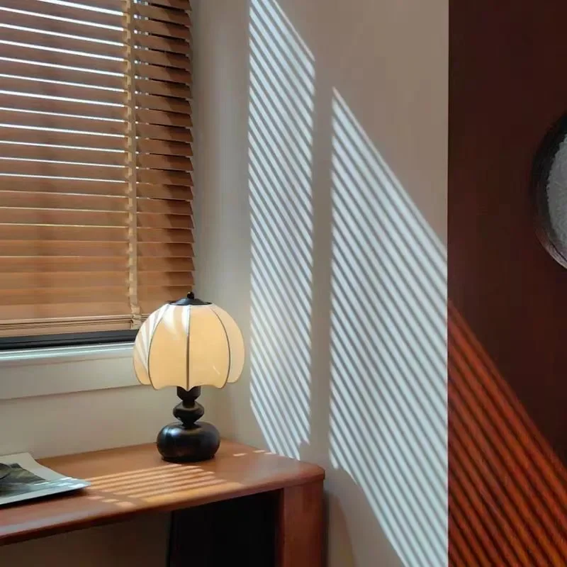for Medieval Style Table Lamp French Retro Japanese Wabi Sabi Advanced Decoration Voice Control Bedroom Bedside Small Lamp