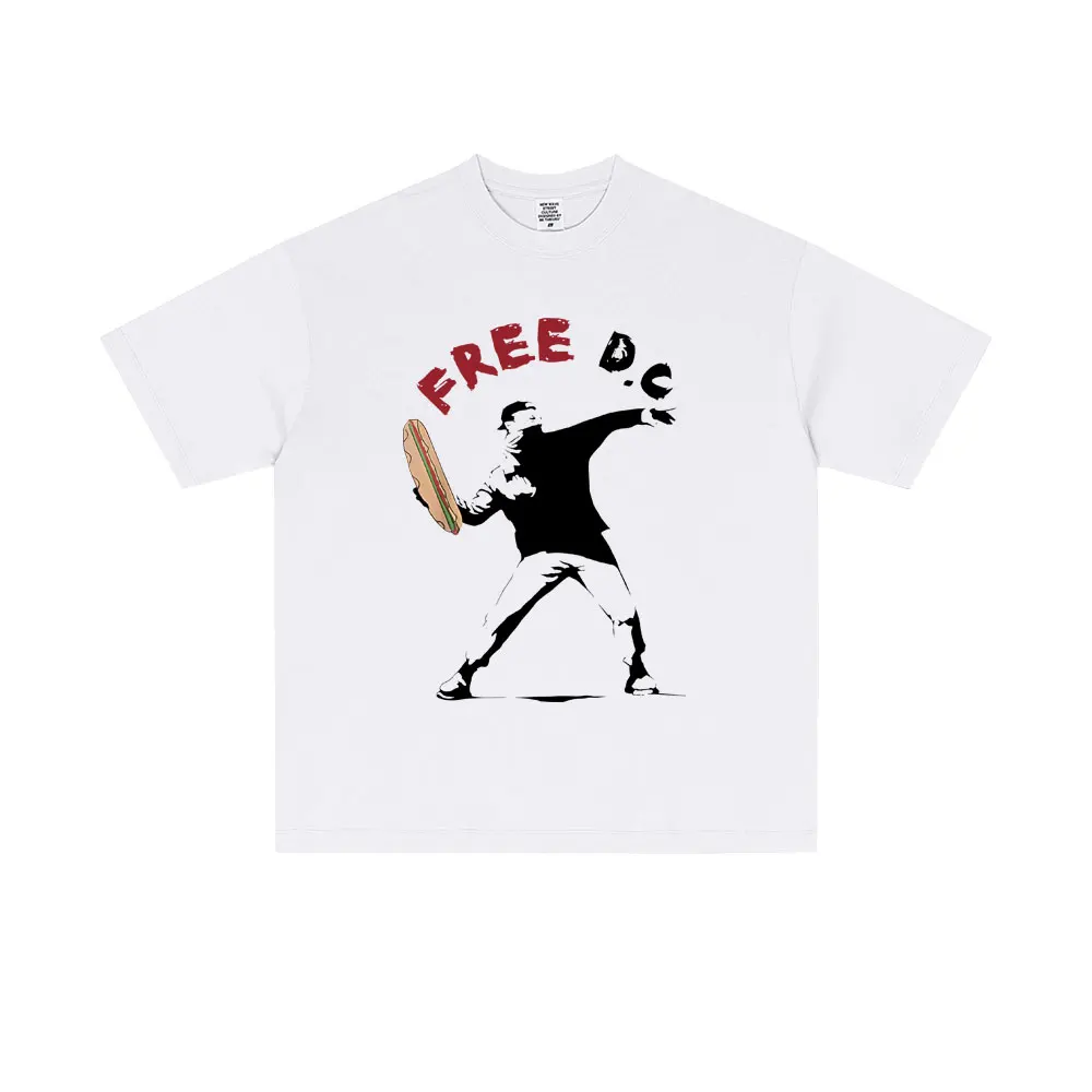

The Sandwich Guy Free DC Merch T-shirt Men Women Casual Funny Short Sleeve T-shirts Male Oversized Cotton T Shirts Streetwear