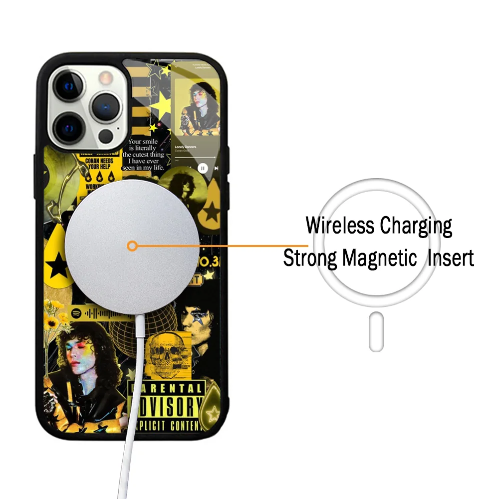 Conan Gray Found Heaven Phone Case For IPhone 11 12 13 14 15 Plus Pro Max Mirror Acrylic Cover For Magsafe Wireless Charging