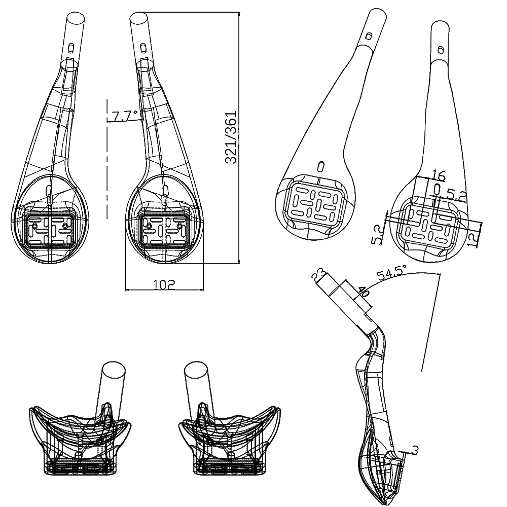 2025 neue BALUGOE Carbon Faser Fahrrad Rest TT Lenker Fern Racing Lenker Fahrrad Zubehör Einstellen Winkel Matte – Detail 3
