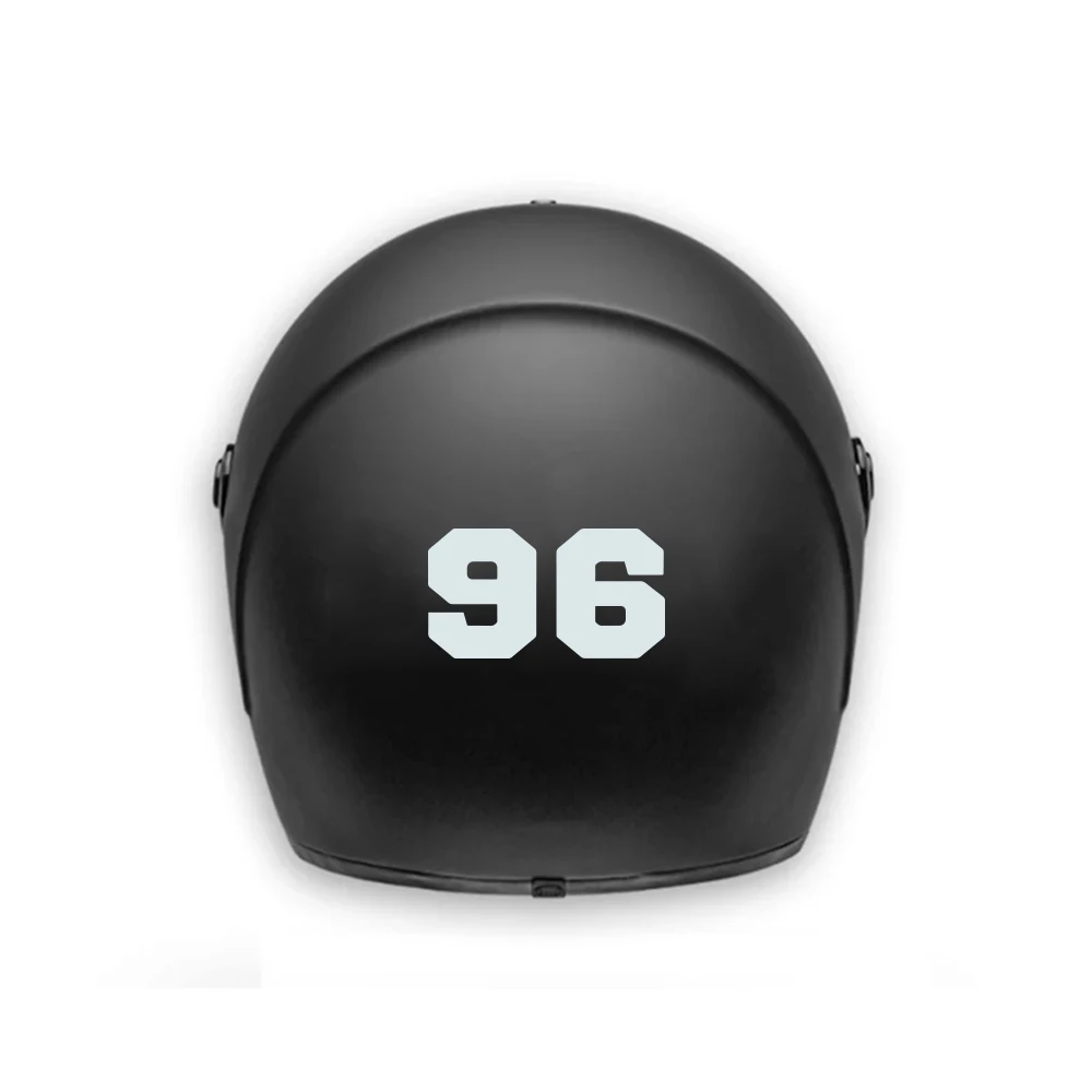 0-9 Number Sticker Motorcycle Helmet Decor Tunning Vinyl Stickers Motor Body Decor Number Decals