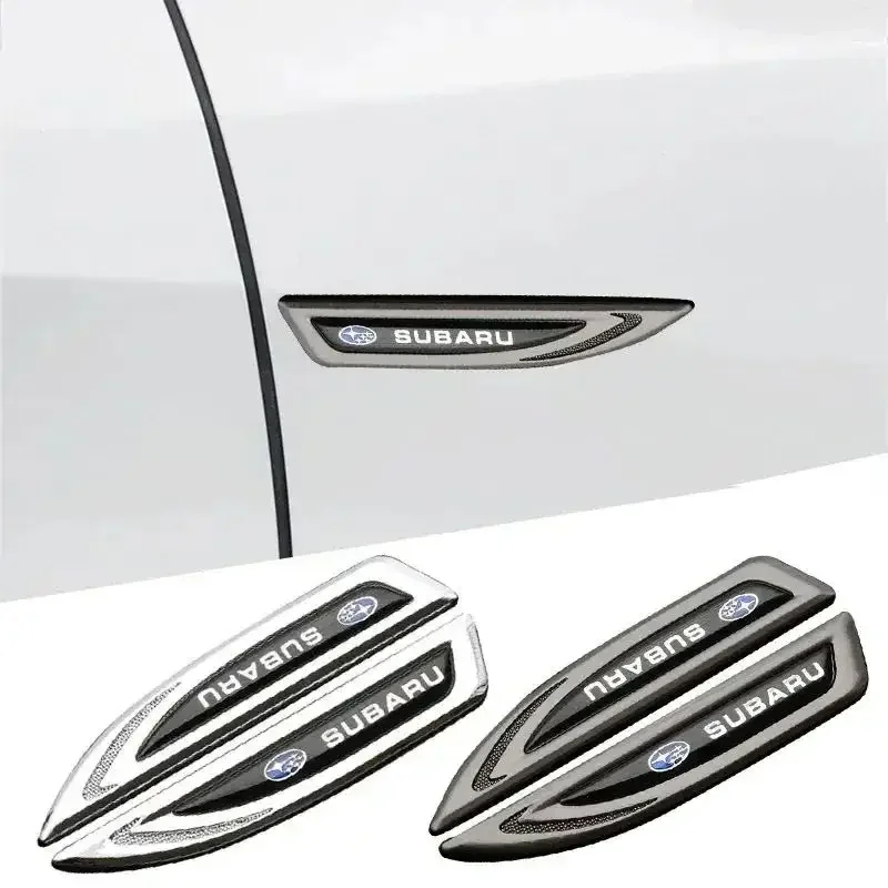 

2PCS Car Body Fender Side Emblem Sticker For Subaru BRZ WRX Tribeca Impreza Legacy STI Ascent Levorg Rear Trunk Badge Decals