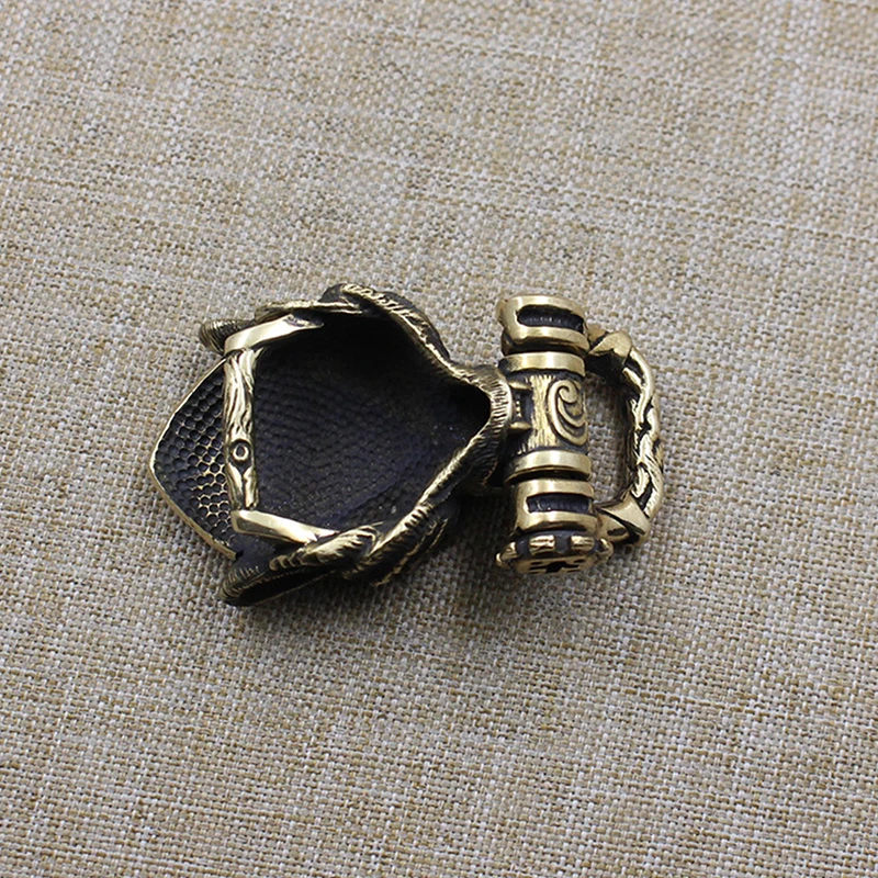 Accesorios de bricolaje para pulsera tejida, hebilla multifunción, cierres de extremo de latón, accesorios de conexión, herramienta pequeña para exteriores