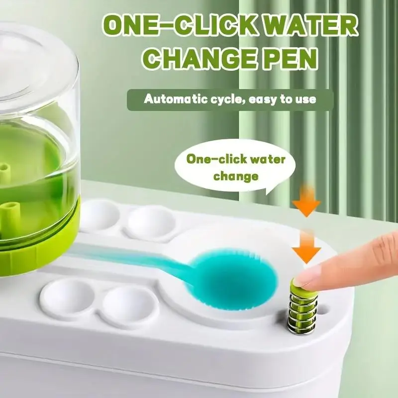 Paint Brush Cleaner Watercolor Brush Rinser with Drain Cleaner Rinse Cup Paint Water Dispenser Oil Paint Brush Cleaner