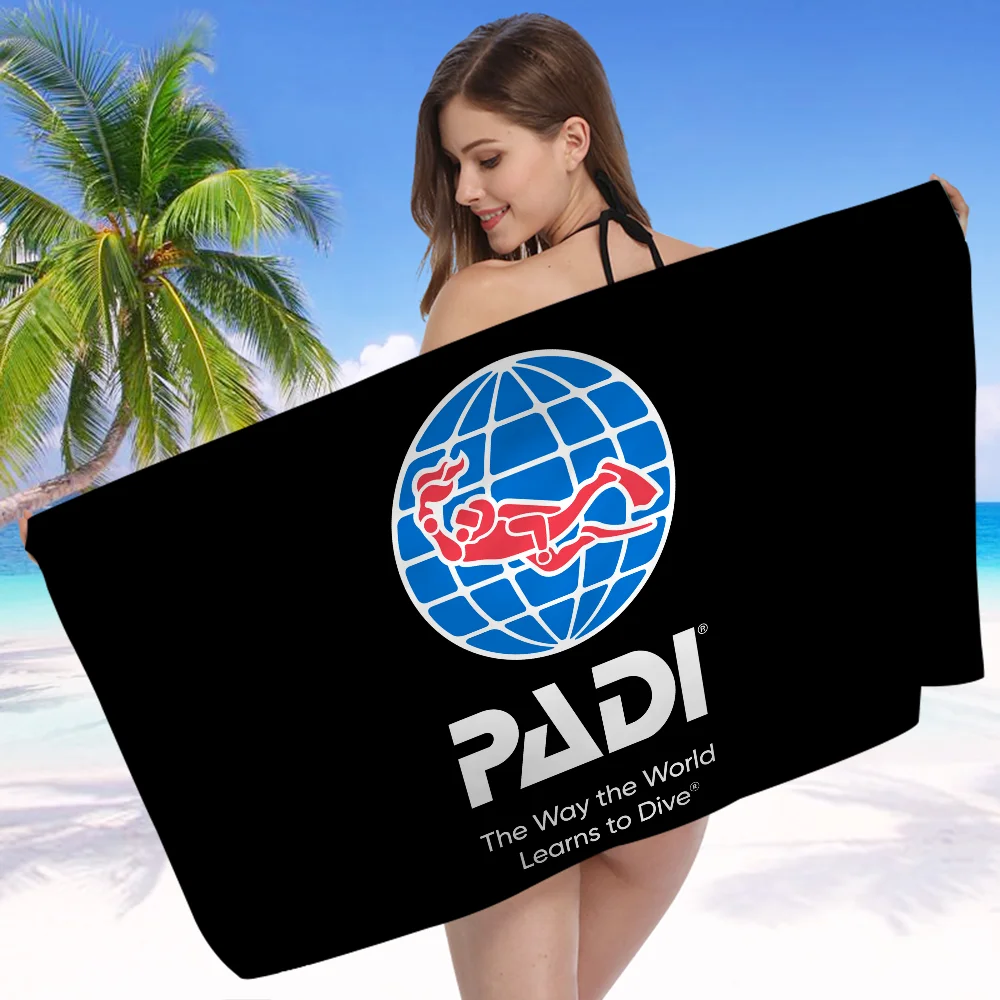 PADI Towel Microfiber Beach Towel Absorbent Quick dry Soft Yoga Swimming Resort Mountain Climbing Towel