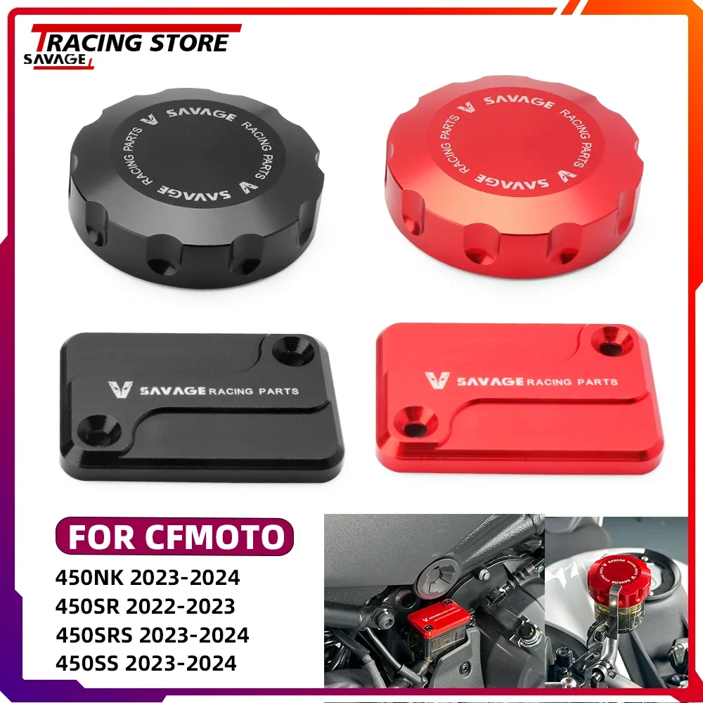 For CFMOTO 450NK 450SR 450SRS 450SS 450CLC Motorycle Front Rear Brake Master Cylinder Oil Fluid Cap Reservoir Cover 450 NK SR SS