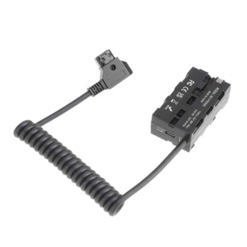 Advanced Dummy Battery D-TAP To NP-F550 For NP-F550/F750/F970 Battery Double Sided Dummy Battery Power Adapter For Monitor/Camer