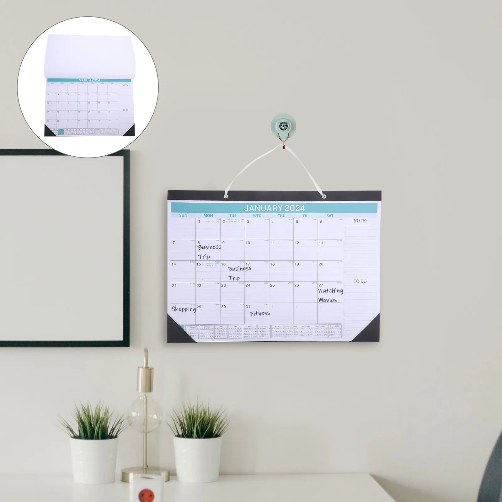 

Wall Calendar 18 Month 2024 2025 Monthly Planner Schedule Organizer New Year Gift for Family Friends 18 Month Calendar