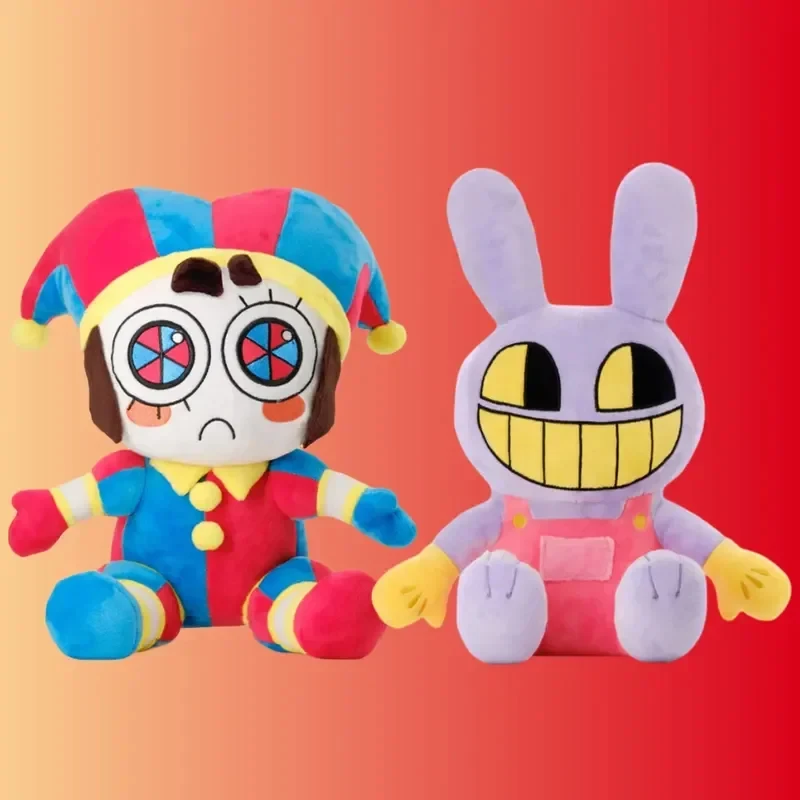 Hot The Amazing Digital Circus Plush Pomni Jax Anime Cartoon Plushie Doll Toy Theater Rabbit Doll Stuffed Christmas Gifts