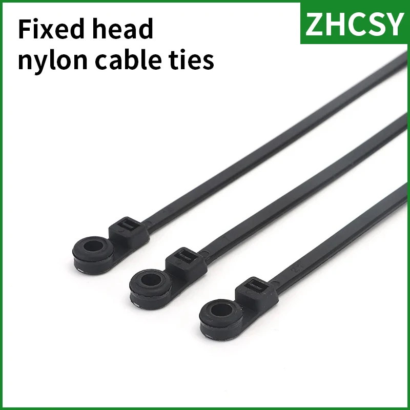 

Freeshipping 4.8X150 200 3.6X150Car mounted nylon Cable tie Fastening Ties Nylon Auto Strap Wire Tie Retainer Clip Clamp hole