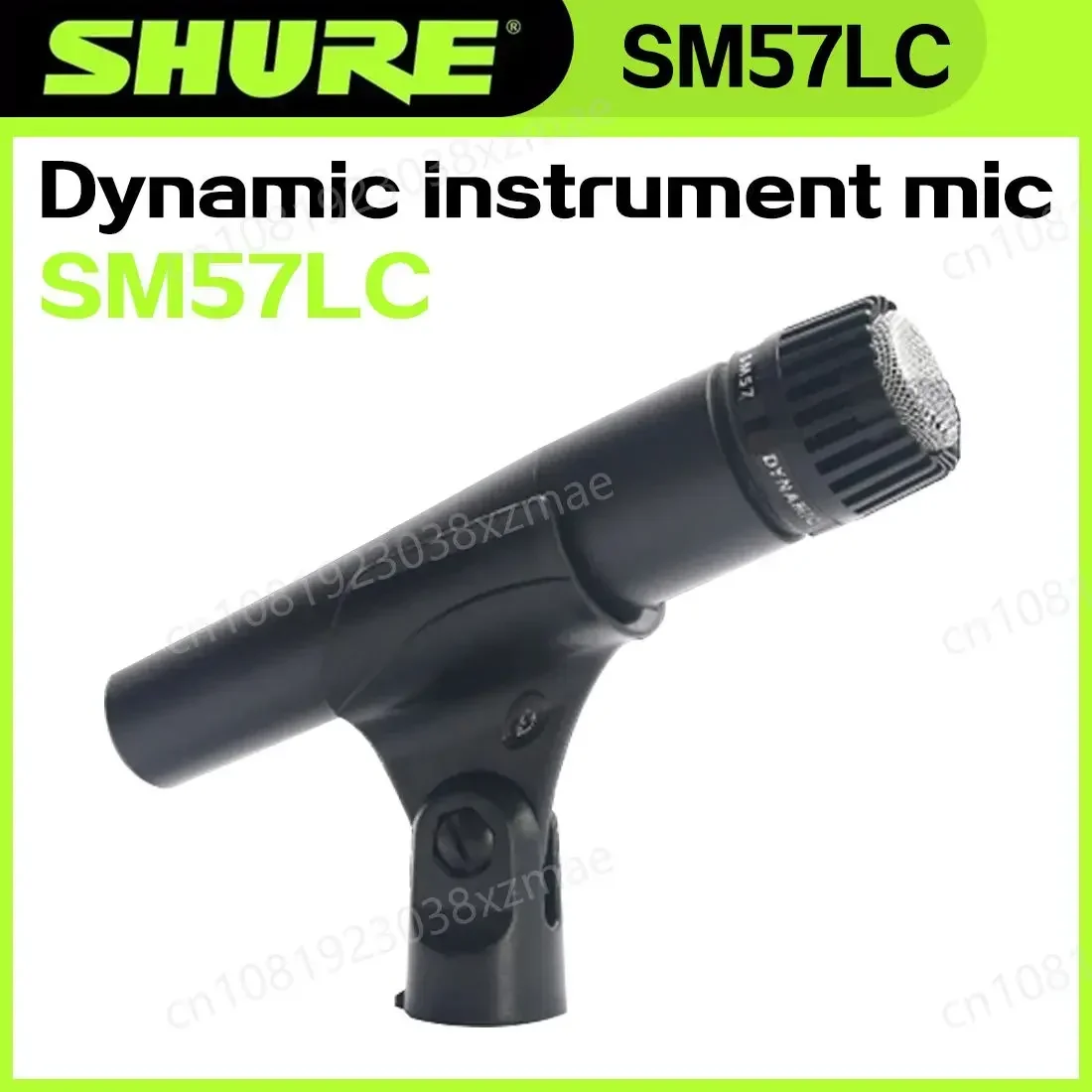 Microfone de Instrumento Shure SM57, Microfone Dinâmico Cardioide Clássico para Performance Vocal, Estúdio, Canto e KTV em Casa
