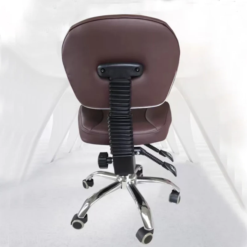 Taburete con respaldo para Bar, silla giratoria para salón de belleza, peluquería, barbería, oficina, dentista, maquillaje, tatuaje, muebles