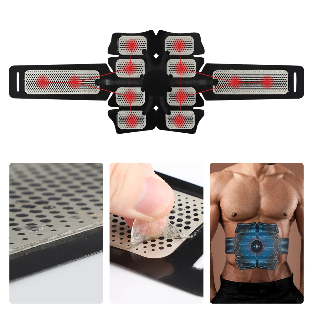 6 Modes 10 Levels Abdominal Muscle Sticker Fitness Exercise Lazy Training Fat Burning Body Slimming Muscle Relax Tighten