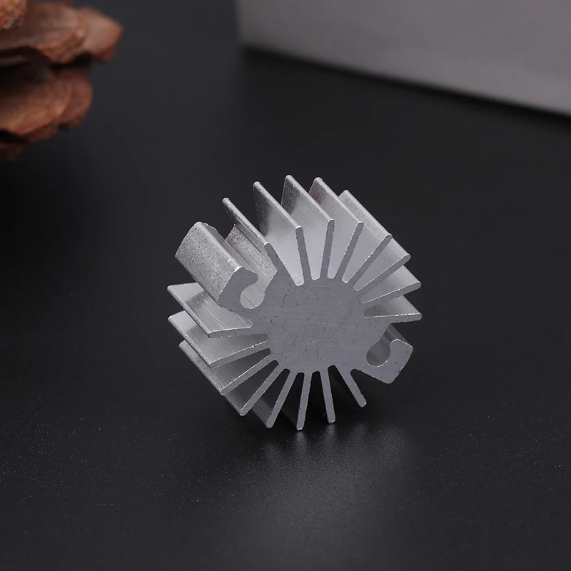 23x10mm Aluminum Heatsink for 1W LED/Single Chip, Replacement Cooling Part for Household Lamps