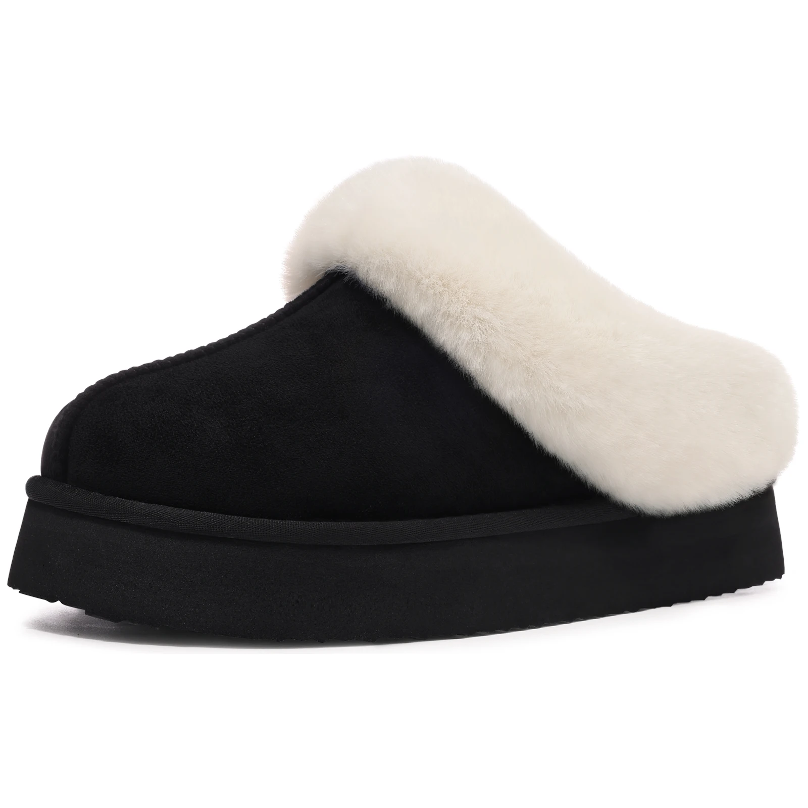 Kidmi Warm Fur Women Slippers Indoor Outdoor Fluffy Fuzzy Home Slippers Winter Brand High quality Women Slippers Antiskid Shoes