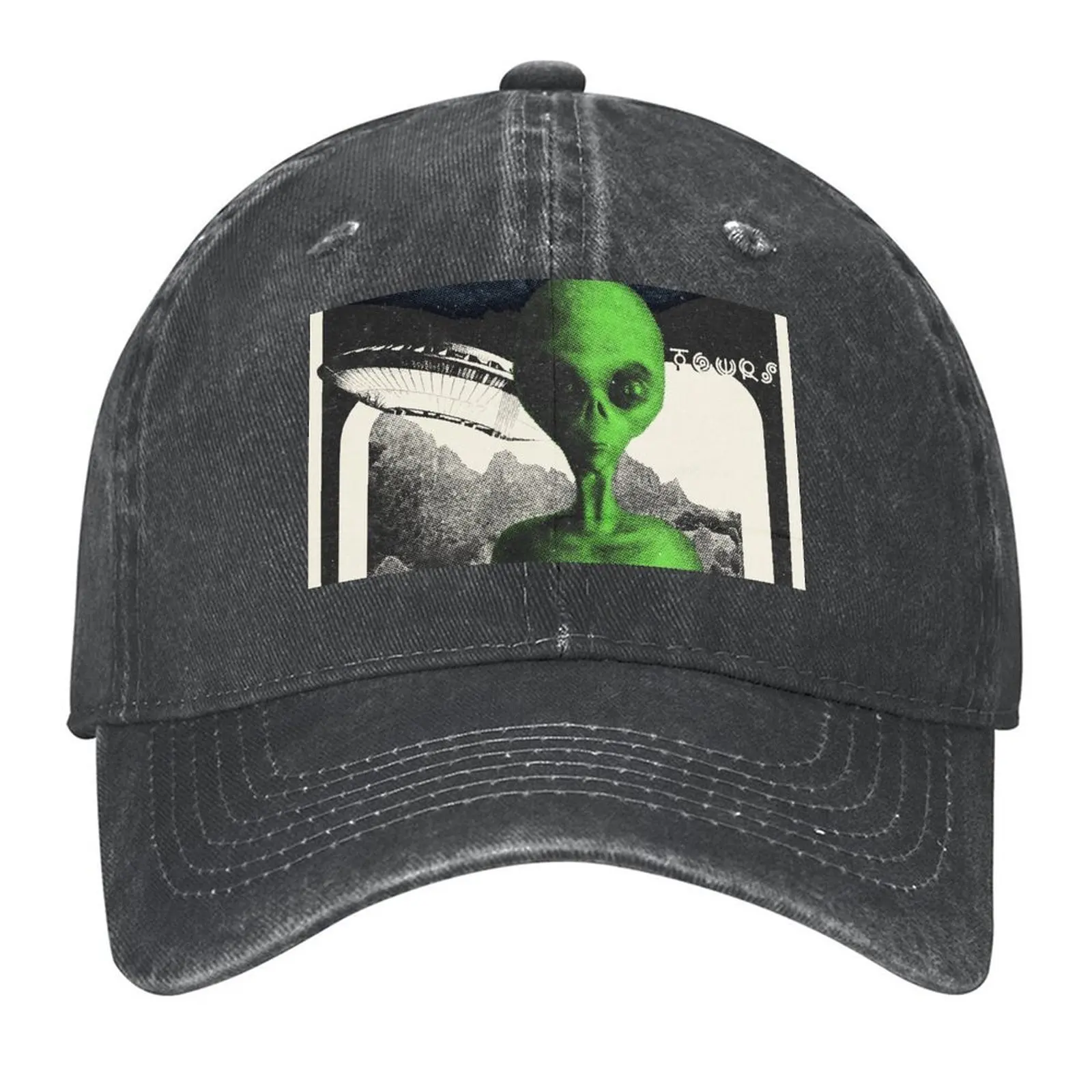 

Alien We Come in Peace Poster Baseball Cap winter hats for men Hood foam party Hat Hat Man Luxury For Men Women's