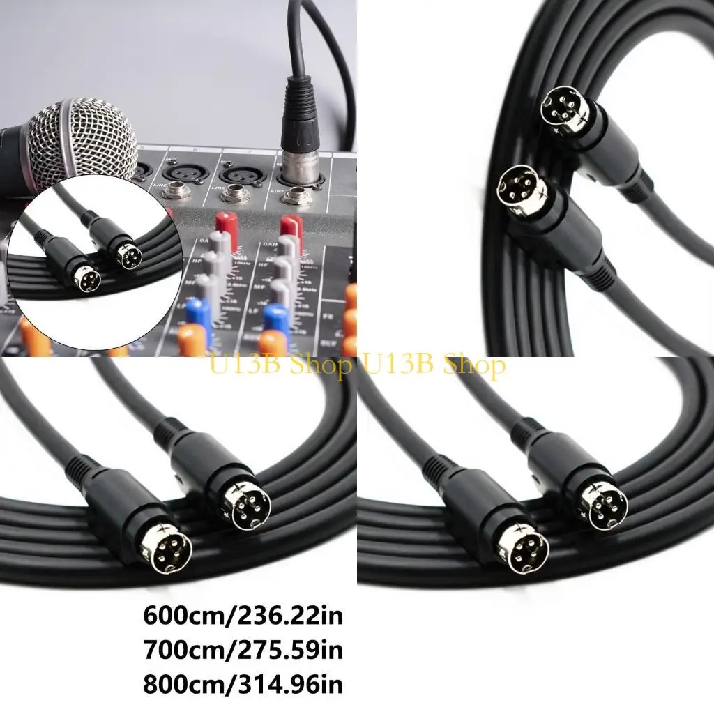 

U13B 4-контактный акустический кабель для динамика R1700BTR1600TIII, длинный аудиокабель, 6/8/7 метров