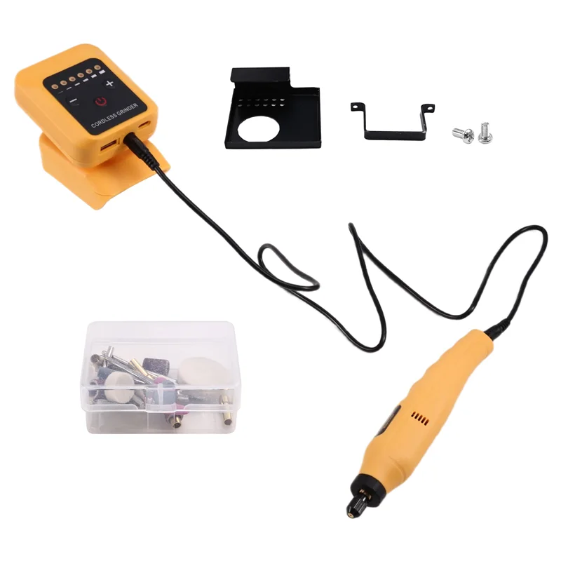 

A25F-80W High-Speed Electric Grinder Kit, Rechargeable For 18V-21V Battery, DIY Tool Up To 18000Rpm