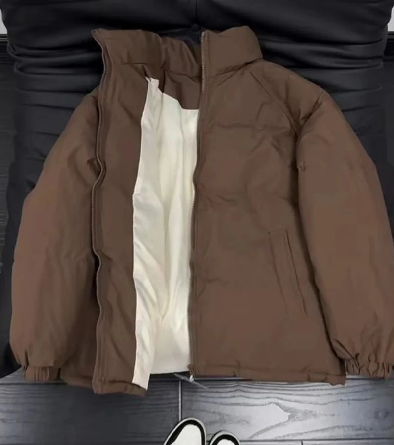 

New Fashion Men Winter Stand Collar Down Jackets Warm Parkas Male Casual Thicker Winter Coats Man Slim Fit Short Jackets 3XL