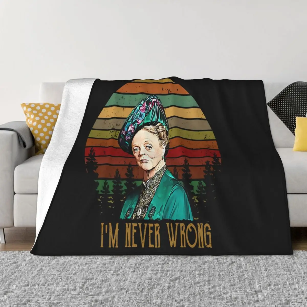 Im Never Wrong Professor Mcgonagall Vintage Cheap Sale Holiday Autumn Newest Mens Animal Great Quality Throw Blanket