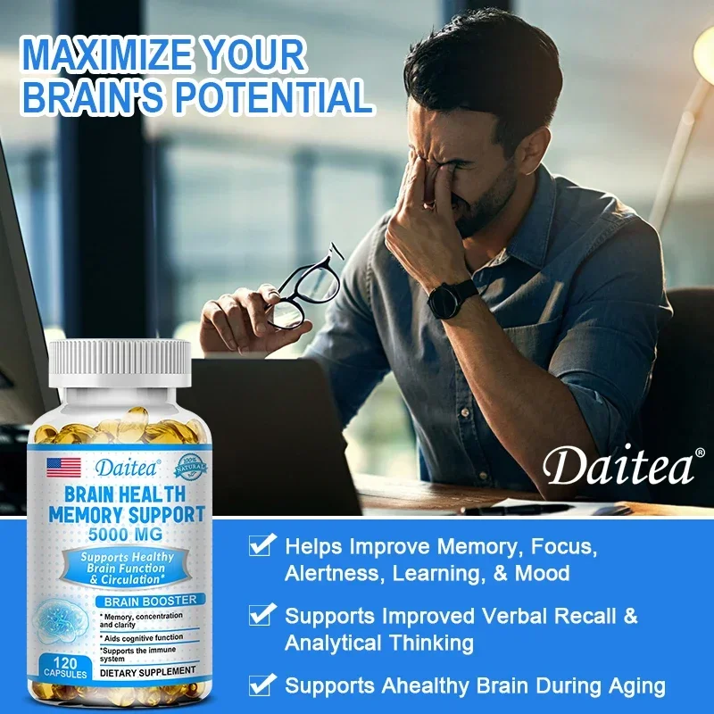 Brain Nootropics - Improves Memory and Focus, Benefits The Nervous System, Replenishes Energy and IQ Health