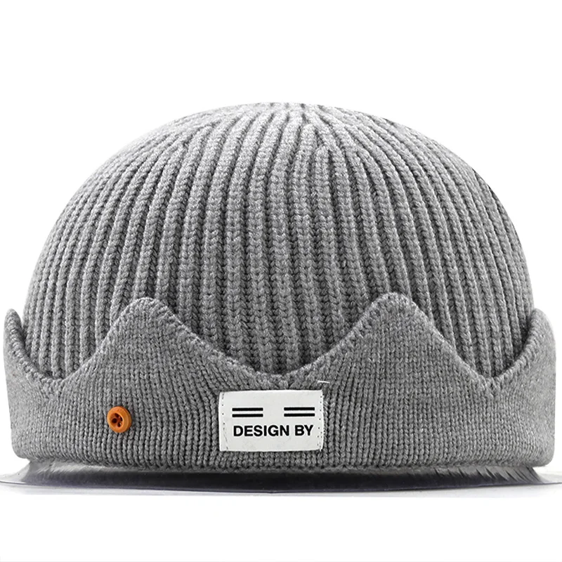 Fashion Vintage Beanie Hats Men Women Spring Autumn Landlord Hat Streetwear Hip Hop Brimless Hat Knitted hat Docker Cap