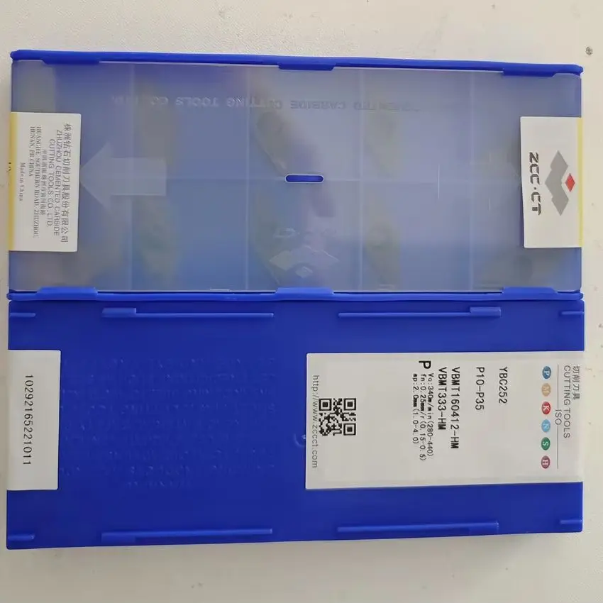 

VBMT160412-HM YBC251/VBMT160412-HM YBC252/VBMT160412-HM YBC152 VBMT333 ZCC.CT CNC blade carbide inserts turning tools 10pcs/box