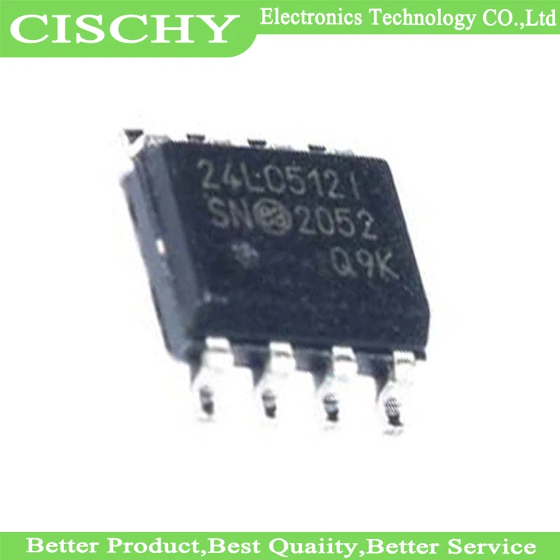 5pcs/lot 24LC512-I/SN 24LC512I  SOP-8