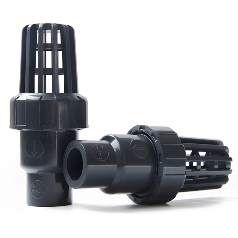 20~63mm UPVC Bottom Valve Piston Check Valve Water Pump Water Inlet Outlet Filter Aquarium Garden Home Watering Tube Fittings