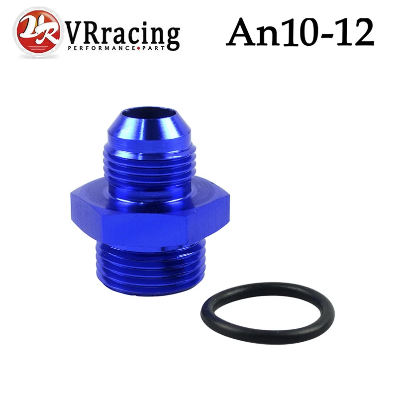 VR RACING- AN10-10AN MALE to Straight Cut Male AN12-12AN Fittings Adaptor w/O-Ring VR-SL920-10-12-011