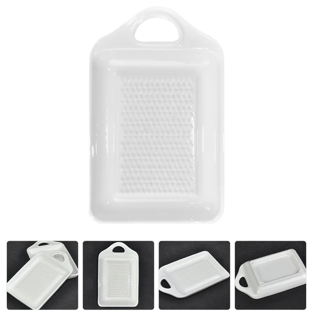 

Ceramic Food Grinder Wear-Resistant Garlic Grater Practical Kitchen Accessory for Baby Complementary Foods Mashing Tool