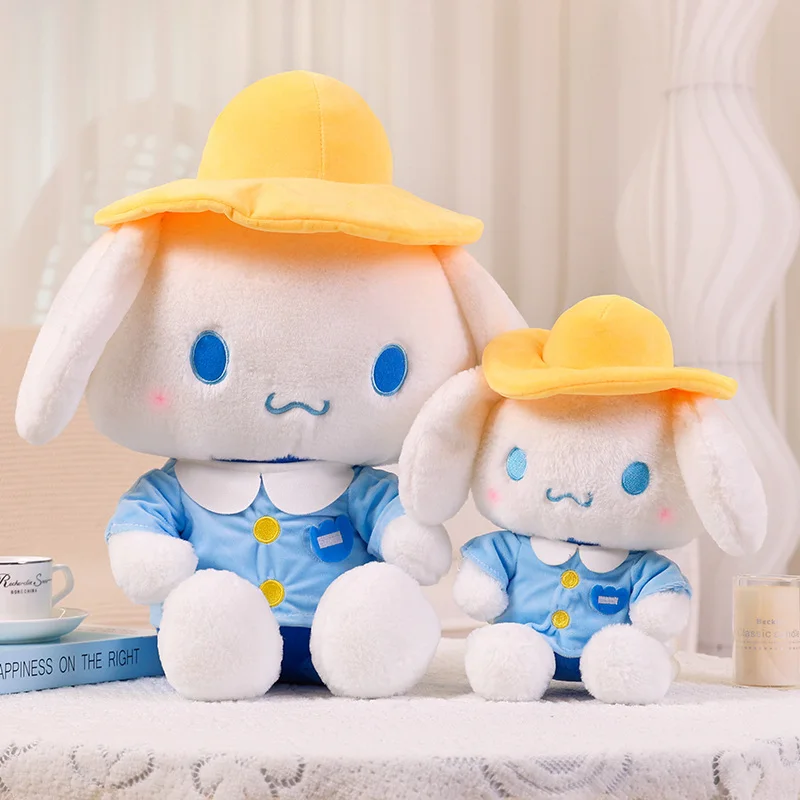 Cinnamoroll Plush Doll Kawaii Plush Toys Cinnamoroll With A Yellow Hat Sanrio Plush Doll Toys