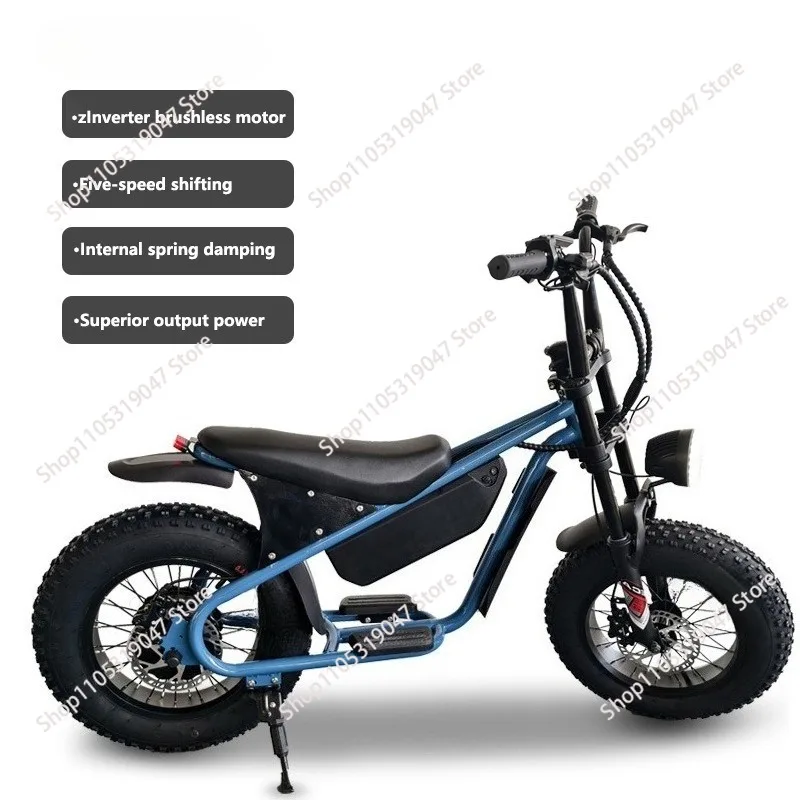 48V10.4ah350W 16-inch wide tire snow beach electric vehicle adult city commuting shock-absorbing electric bicycle
