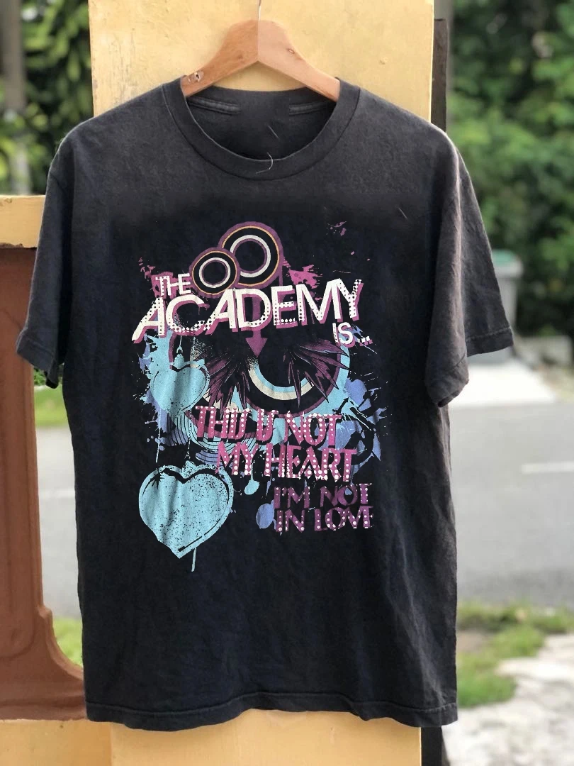 Trend The Academy Is… Band This Is Not My Heart T Shirt  Streetwear Mens T Shirts
