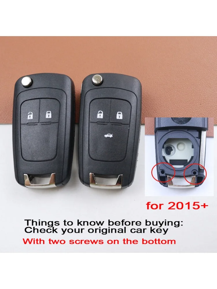 2 3 boutons 2015 2016 2017 2018 2019 + remplacer la clé de voiture Fob coque boîtier pour Buick Excelle pour Chevrolet Cavalier Sail