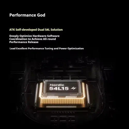 Imagen 2 del producto ATK Dragonfly A9 Ultimate Gaming Esports 2,4g ratón inalámbrico Paw3950 Ultra ergonómico batería de larga duración ratón para juegos regalo