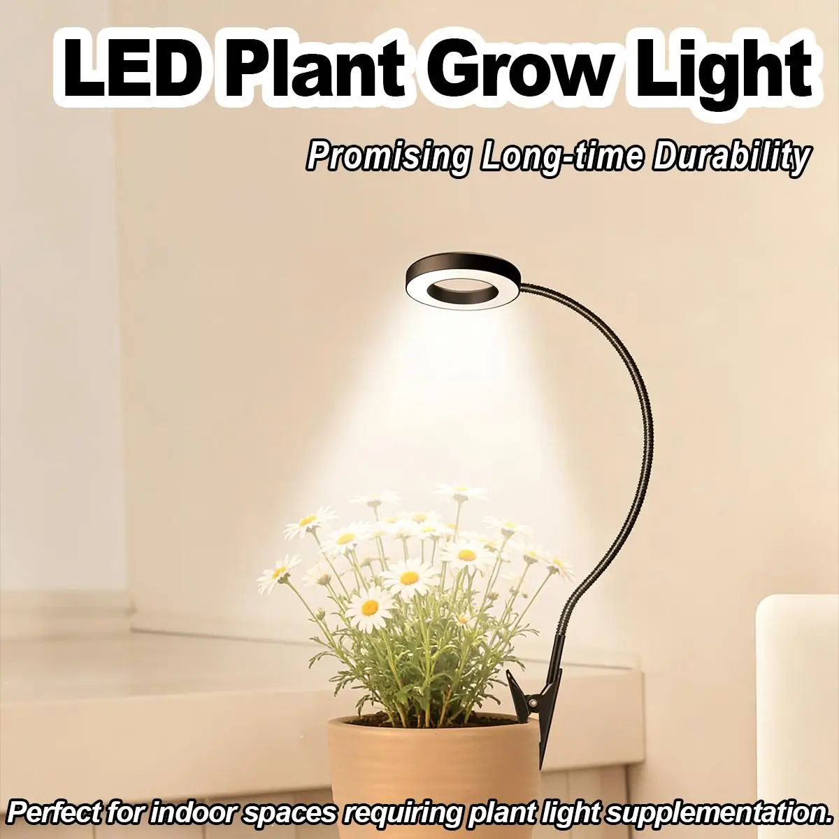 フレキシブルled成長ランプクランプ式調光可能全スペクトルタイマーusb植物ランプフレキシブルガチョウネック双頭、室内植物野菜に適用