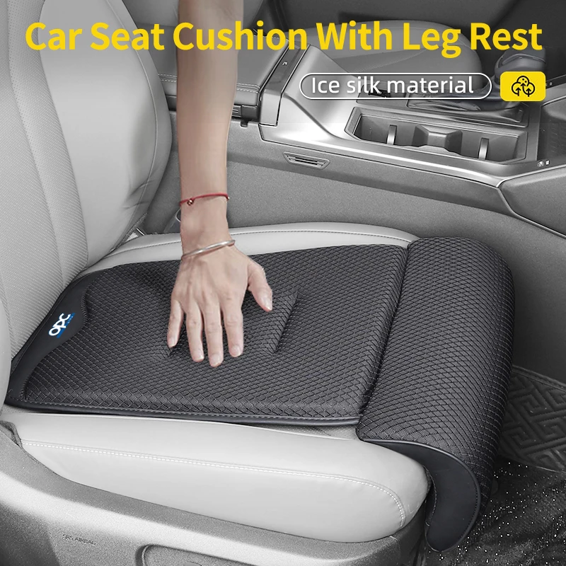 Universal Car lce-Silk Leg Rest Cushion Car Interior Accessories For Opel Corsa Astra Insignia Vectra Zafira Meriva Mok