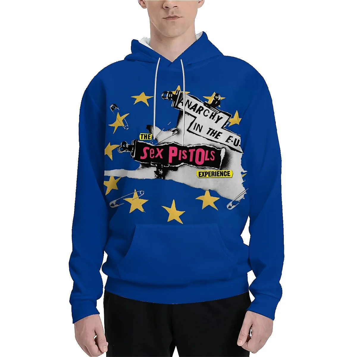 LIASOSO Sex Pistols Band Hoodie 3D Printed Long Sleeve Punk Rock Sweatshirt Harajuku Style for Men & Women Iconic Streetwear Loo