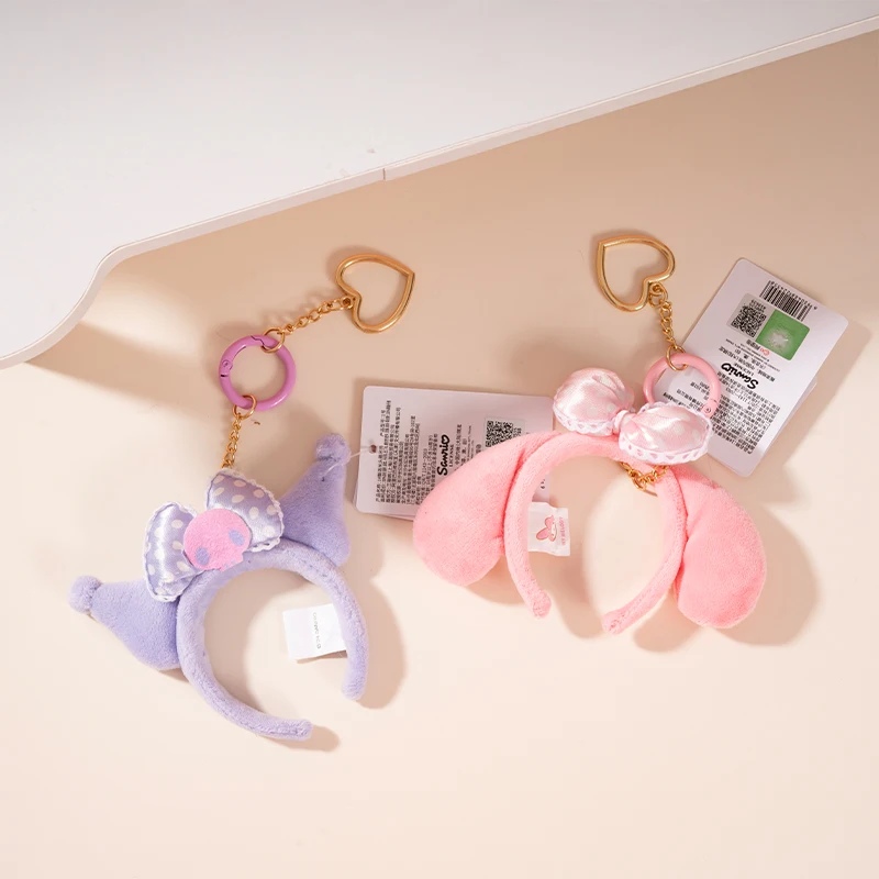 Sanrio Cherry Blossom Series Hello Kitty Melody Kuromi knuffel Cartoon & schattige pop sleutelhanger Kinderspeelgoed Rugzakhanger