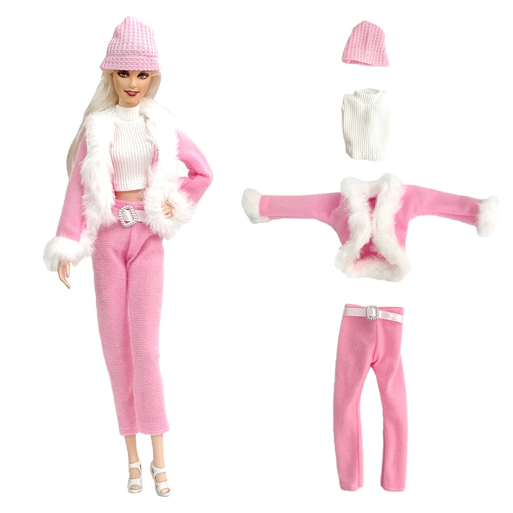 Vêtement De Poupée GXGM – Assis Ou Debout – Robe Fraise Rose Avec Bandeau – Poupée Non Incluse