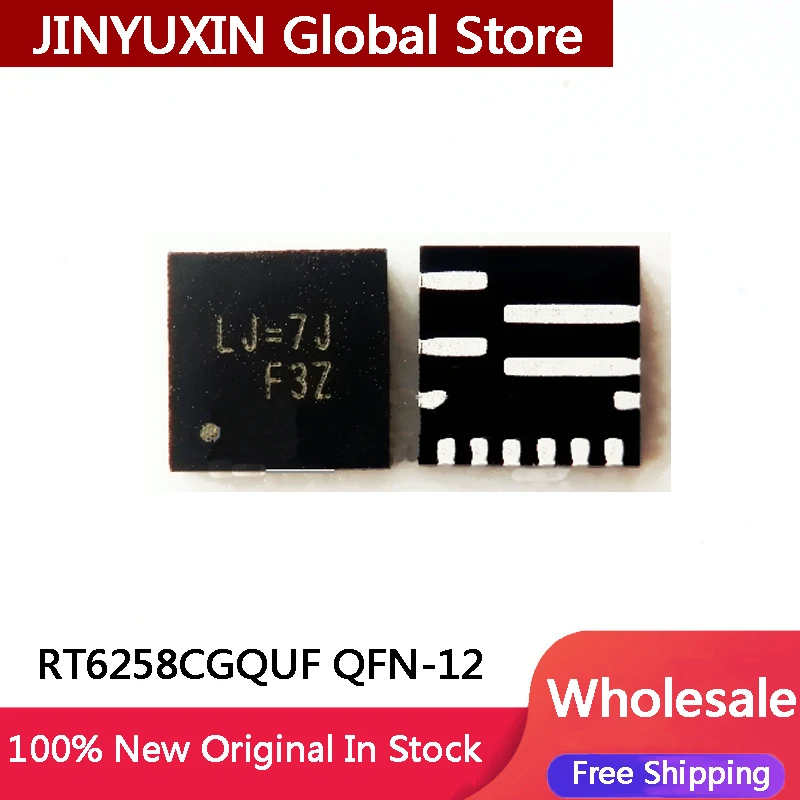 2PCS RT6258CGQUF RT6258CG RT6258C (LJ=2E LJ=1D LJ=3F LJ=...) QFN-12 New original IC Chip In Stock Wholesale